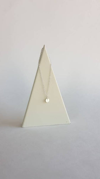 Disk Necklace - Sterling Silver