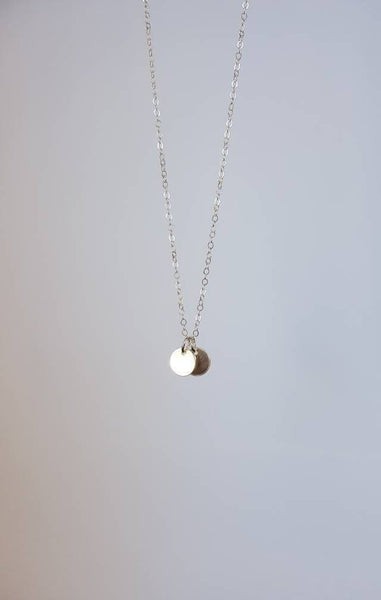 Disk Necklace - Sterling Silver