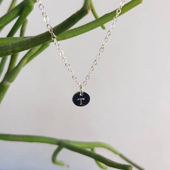 Disk Necklace - Sterling Silver