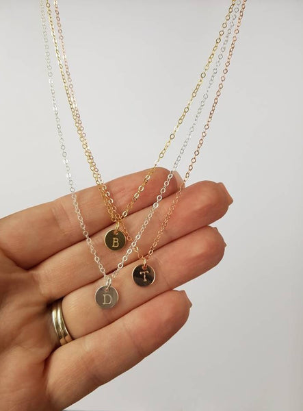 Disk Necklace - Sterling Silver
