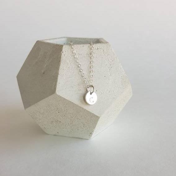 Disk Necklace - Sterling Silver