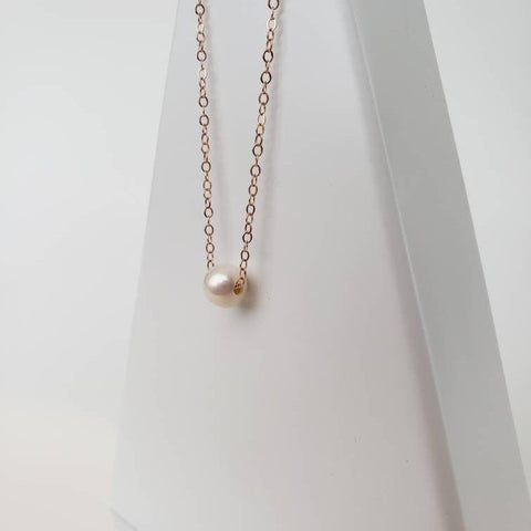 Freshwater Pearl Necklace - Rosegoldfilled